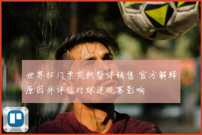 世界杯门票突然暂停销售 官方解释原因并评估对球迷观赛影响